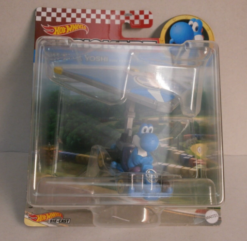 Hot Wheels Mario Kart Light Blue Yoshi Pipe Frame