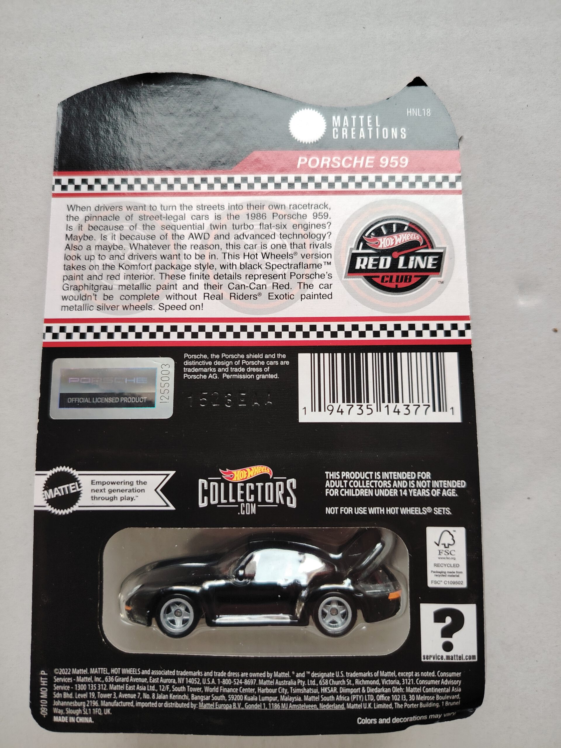 Hot Wheels RLC Porsche 959 – Bild 4