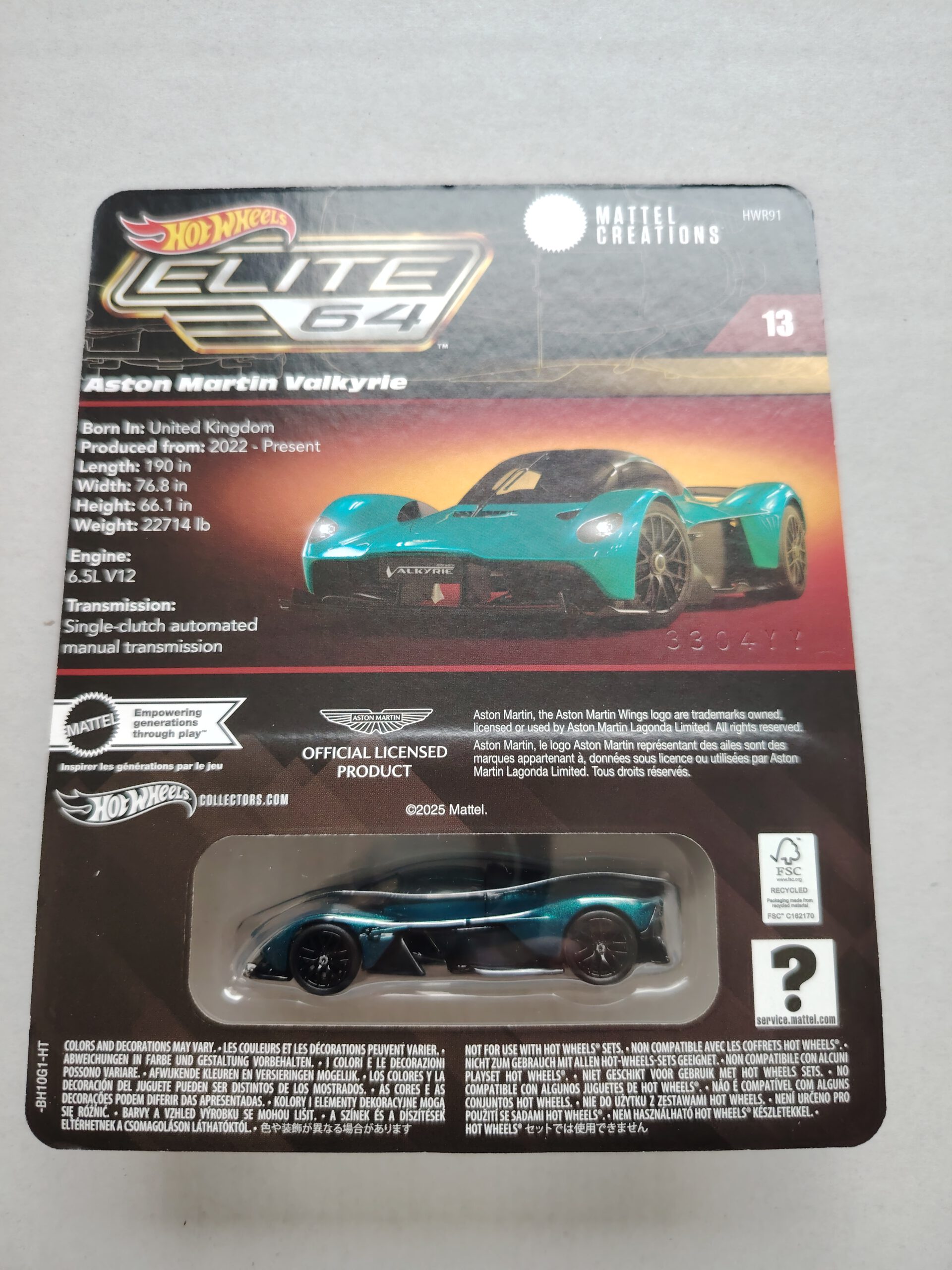 Hot Wheels Elite 64 Aston Martin Valkyrie – Bild 4
